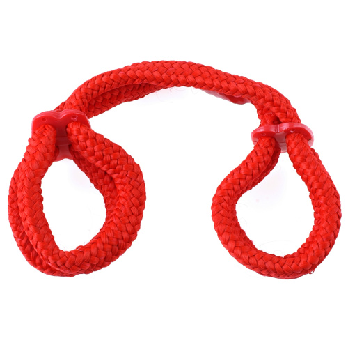 Fetish Fantasy Series Silk Rope Love Cuffs - Red  2