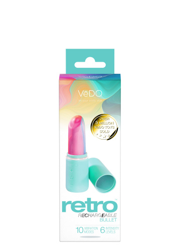 Retro Rechargeable Bullet - Turquoise  2
