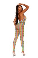 Deep v Bodystocking - One Size - Multicolor