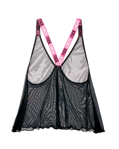 Fuck Cancer Tank Top - Black - S/m  2