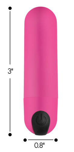 Bang Vibrating Bullet With Remote Control - Pink  3