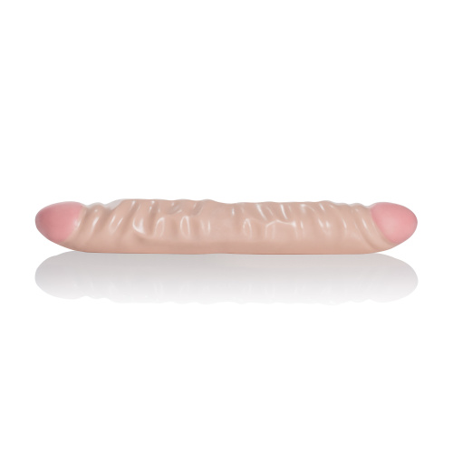 Ivory Duo 12 Inches Veined Double Dong  3