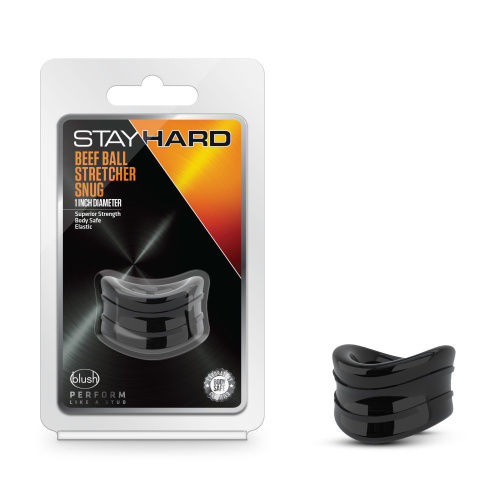 Stay Hard - Beef Ball Stretcher Snug - 1 Inch Diameter - Black  2