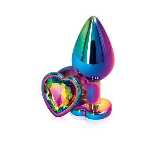 Rear Assets - Multicolor Heart - Medium - Rainbow  2