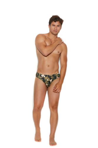 Men's Thong Back Brief - Large/xlarge -  Camouflage  2