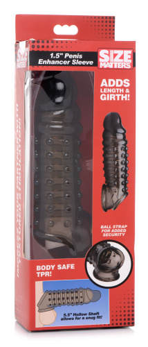 1.5 Inch Penis Enhancer Sleeve - Smoke  5