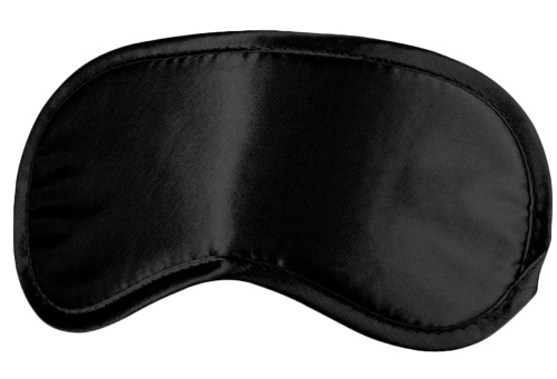 Satin Eye Mask - Black  3