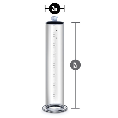 Performance - 12 Inch X 2 Inch Penis Pump Cylinder - Clear  3