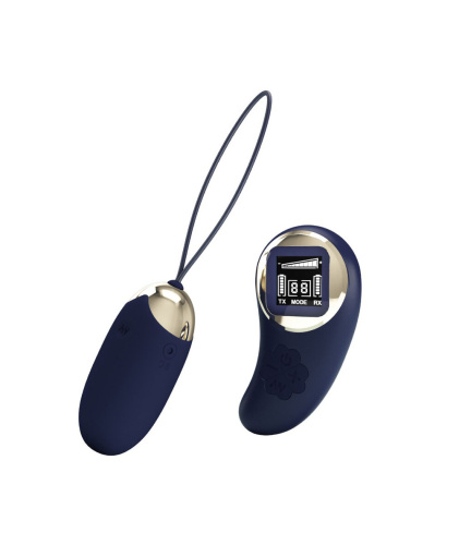 Mina Vibrating Remote Control Egg - Blue  5