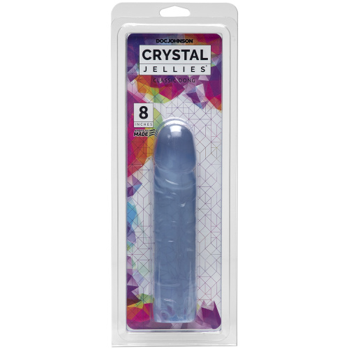 Crystal Jellies Classic Dong 8 Inch - Clear  2
