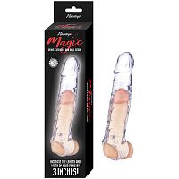 Magic Penis Extender and Ball Strap 6.5" Clear