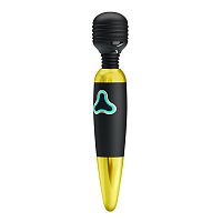 Pretty Love Body Wand With Led Light - Black and Gold
