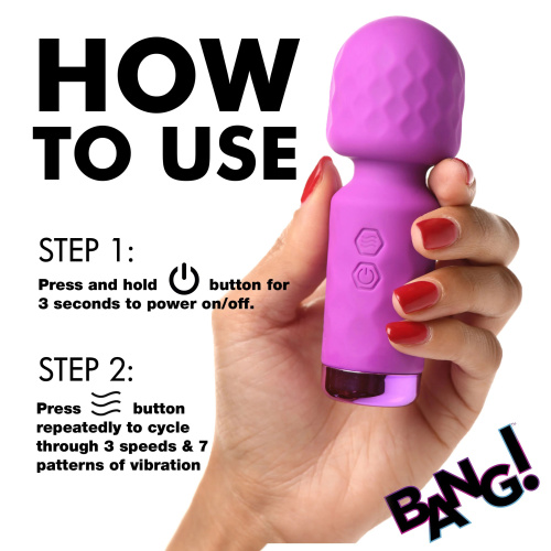 10x Mini Silicone Wand - Purple  5