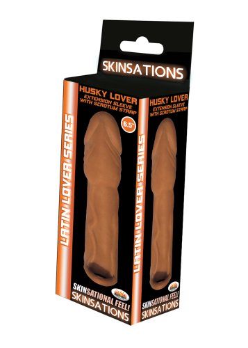 Skinsations Latin Lover Series Husky Lover 6.5 Inch - Brown  2