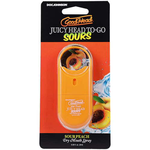 Goodhead Juicyhead Dry Mouth Spray to Go - Sour Peach .30 Oz  2