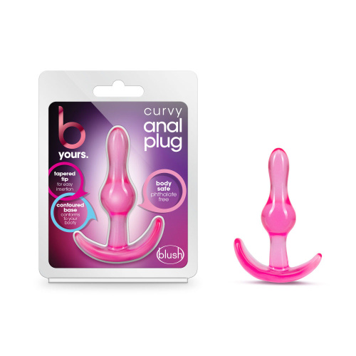B Yours - Curvy Anal Plug - Pink  5