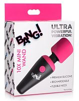 Bang - 10x Vibrating Mini Silicone Wand - Pink