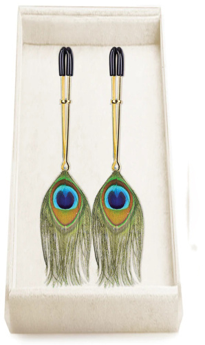 Couture Clips - Peacock Plume - Nipple Clamp  2