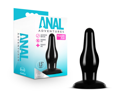 Anal Adventures - Pleasure Plug - Black  2