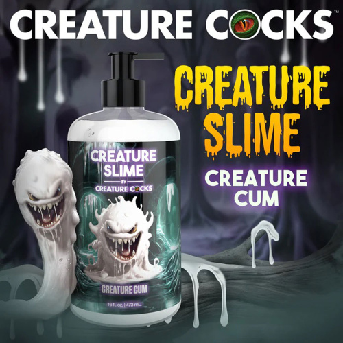 16oz Creature Slime Creature Cum Unscented Jizz - Lubricant - Clear  3