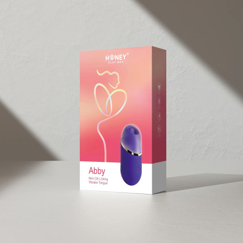 Abby - Mini Clit Licking Vibrator Tongue Sex Toy  - Purple  3