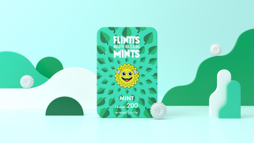 Flintts Mouth Watering Mints Mint - F-Strength 200  3