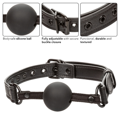 Nocturnal Collection Ball Gag - Black  5