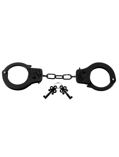 Fetish Fantasy Series Designer Metal Handcuffs - Black  3