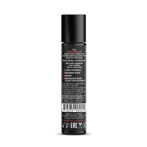 Aqua Watermelon Flavored Water Based Intimate Lubricant - 1 Fl. Oz.  2