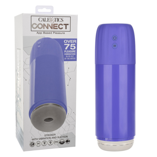 Calexotics Connect Stroker with Vibration and Suction - Purple  2