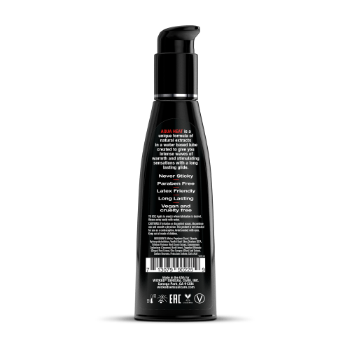Aqua Heat Water Based Warming Lubricant - 4 Fl. Oz.  2