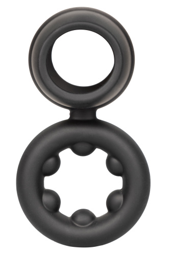 Alpha Liquid Silicone Dual Support Magnum Ring - Black  4