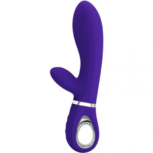 Thomas Super Soft Silicone Rabbit Vibrator - Purple  5