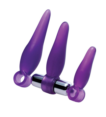 Fanny Fiddlers 3 Piece Finger Rimmer Set With Vibrating Bullet  2