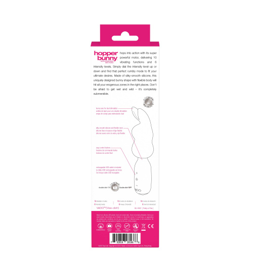 Hopper Bunny Rechargeable Mini Wand - Pretty in Pink  5