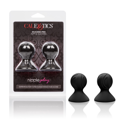 Nipple Play Silicone Pro Nipple Suckers - Black  2