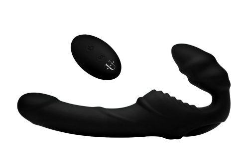 Pro Rider 9x Vibrating Silicone Strapless Strap on With Remote Control  2