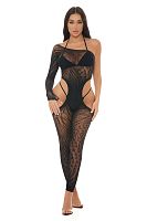 Star Sign Bodystocking Black - Os