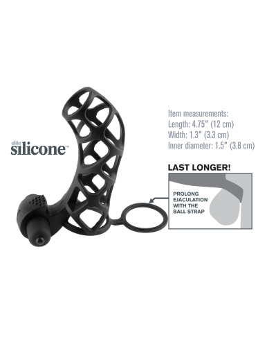 Fantasy X-Tensions Extreme Silicone Power Cage - Black  4