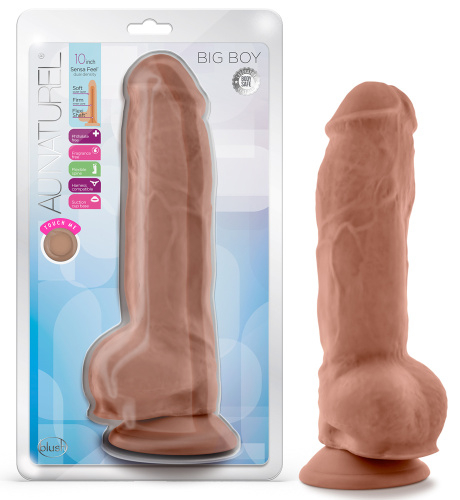 Au Naturel - Big Boy - 10 Inch Dildo - Mocha  3