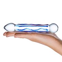 6.5 Inch Full Tip Textured Glass Dildo