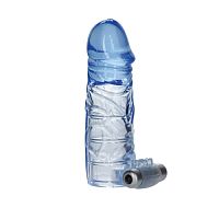 Up Extended It Up Vibrating Extension Sleeve - Blue