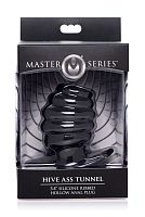 Hive Ass Tunnel Silicone Ribbed Hollow Anal Plug - Medium