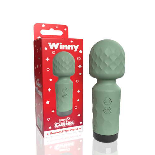 Screaming O Cuties Winny Vibrating Mini Wand  - Sage Green  3