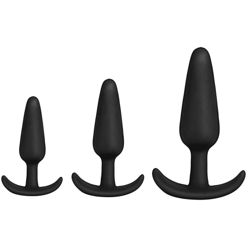 Merci - Tush Trainer - 3 Piece Silicone Set - Black  2