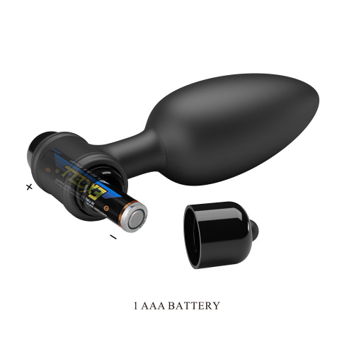 Pretty Love Vibra Butt Plug II - Black  4