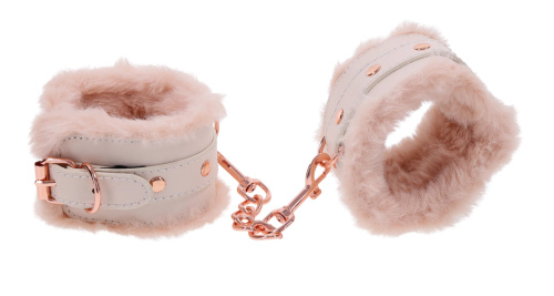 Peaches N Creame Fur Handcuffs - Pink  5