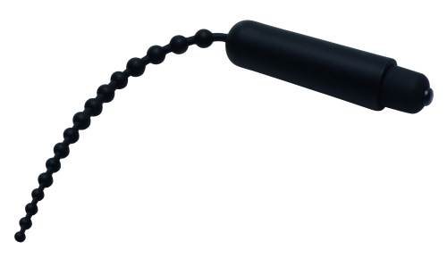 Dark Rod Vibrating Beaded Silicone Sound  3
