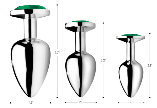 Emerald Gem Anal Plug Set  4