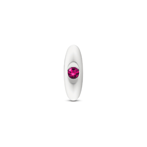 Silver Anchor Buttplug Kit - Clear Iridescent/pink  3